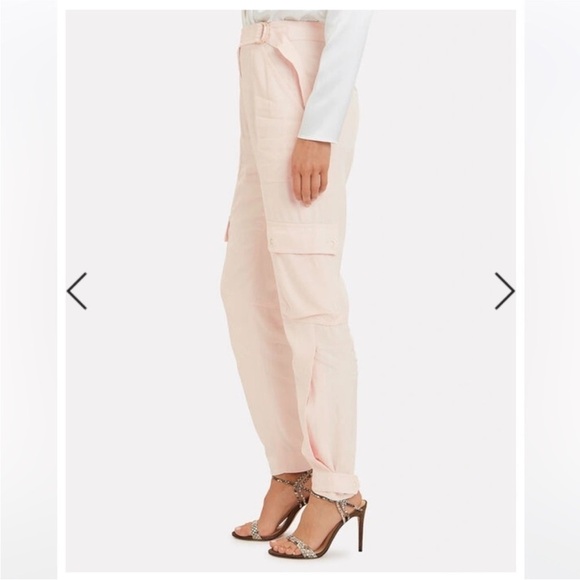 Jonathan Simkhai Light Pink Crepe Cargo Pants​​​ - Picture 3 of 15